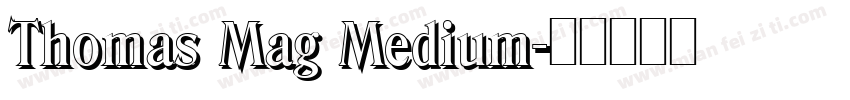 Thomas Mag Medium字体转换